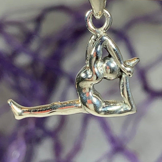 Silver Yoga Pose Necklace