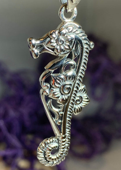 Blooming Seahorse Necklace