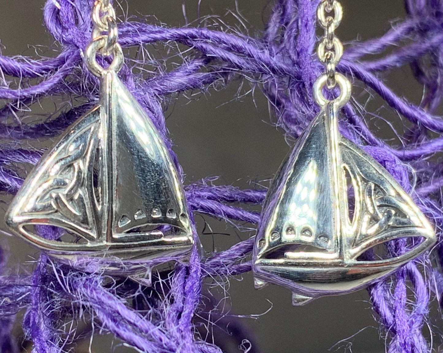 Celtic Sailboat Earrings