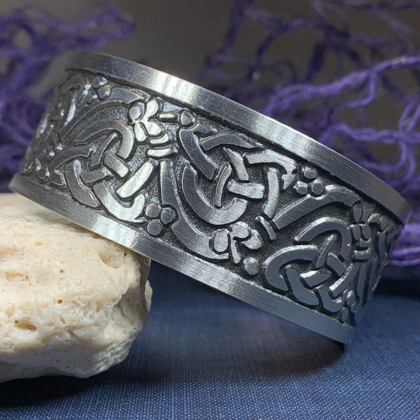 Fionn Celtic Knot Cuff Bracelet