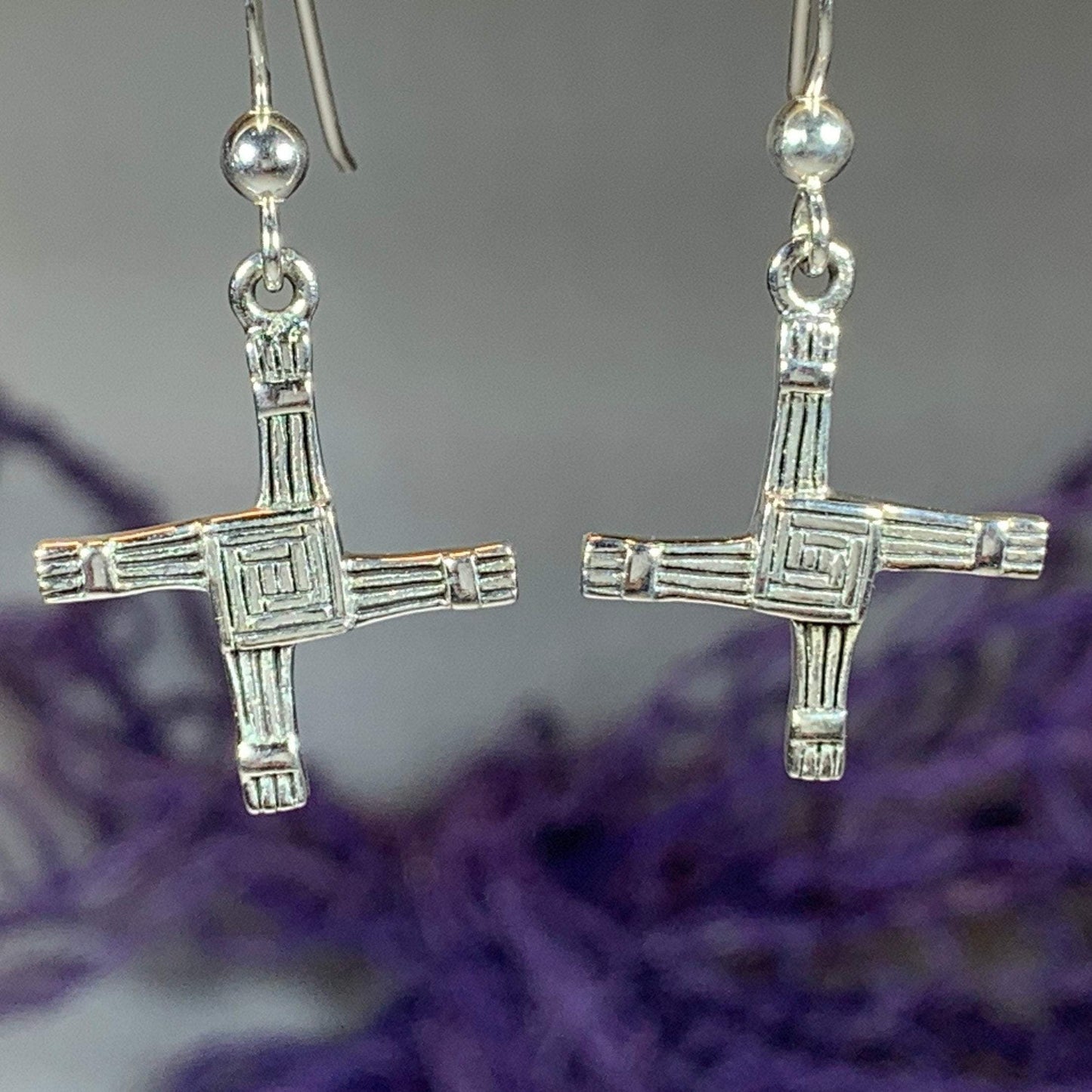 Ballyfarnan Saint Bridget's Cross Earrings