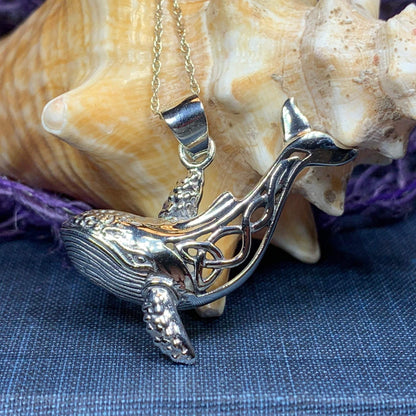 Celtic Knot Whale Necklace