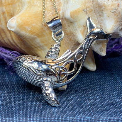 Celtic Knot Whale Necklace