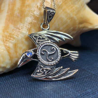Astrid Celtic Raven Necklace