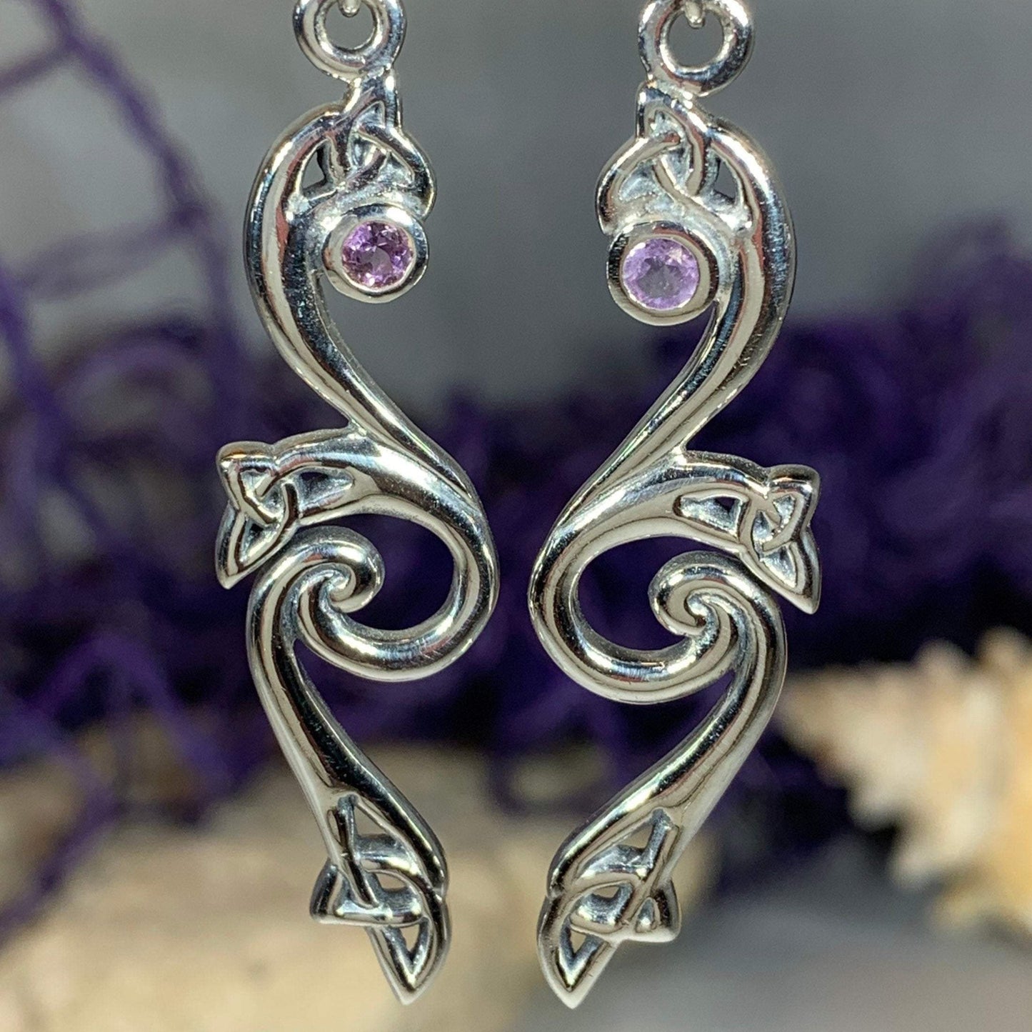 Graceful Trinity Knot Earrings