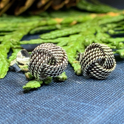 Rope Style Celtic Knot Stud Earrings