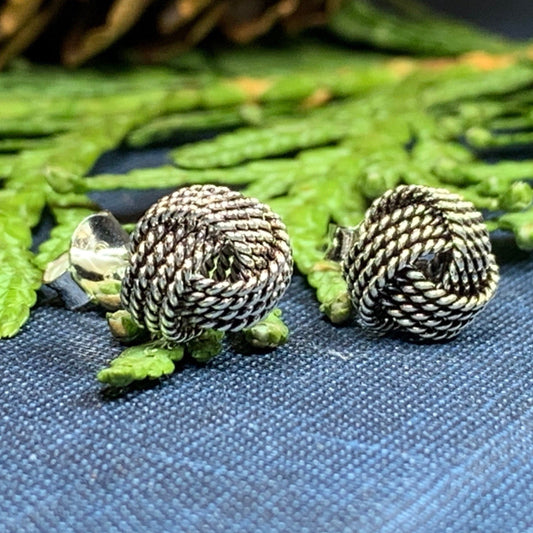 Rope Style Celtic Knot Stud Earrings