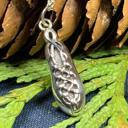 Irish Dance Shoe Silver Necklace