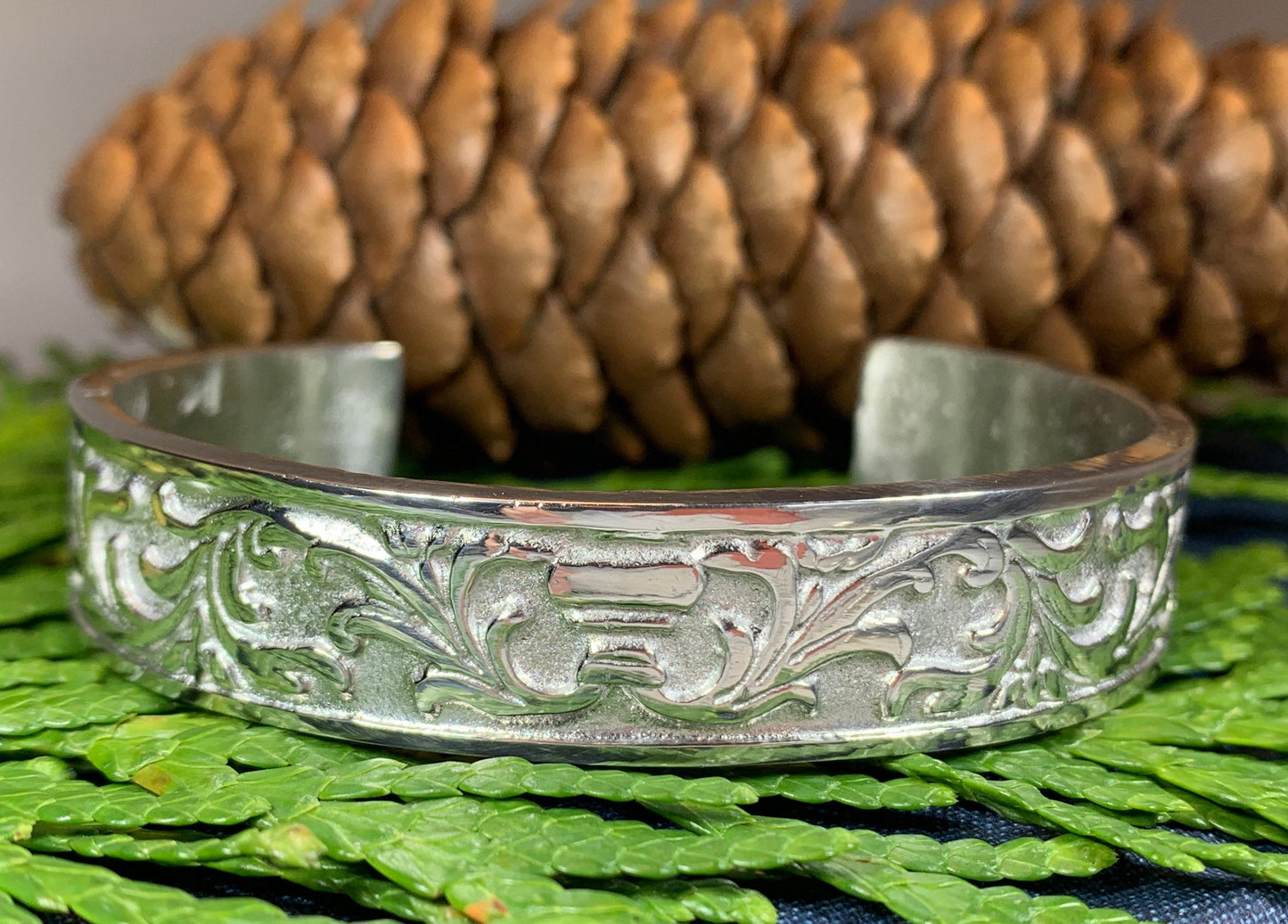 Filigree Pewter Bracelet