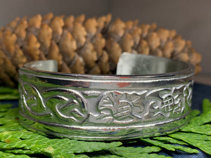Thistle Pewter Bracelet