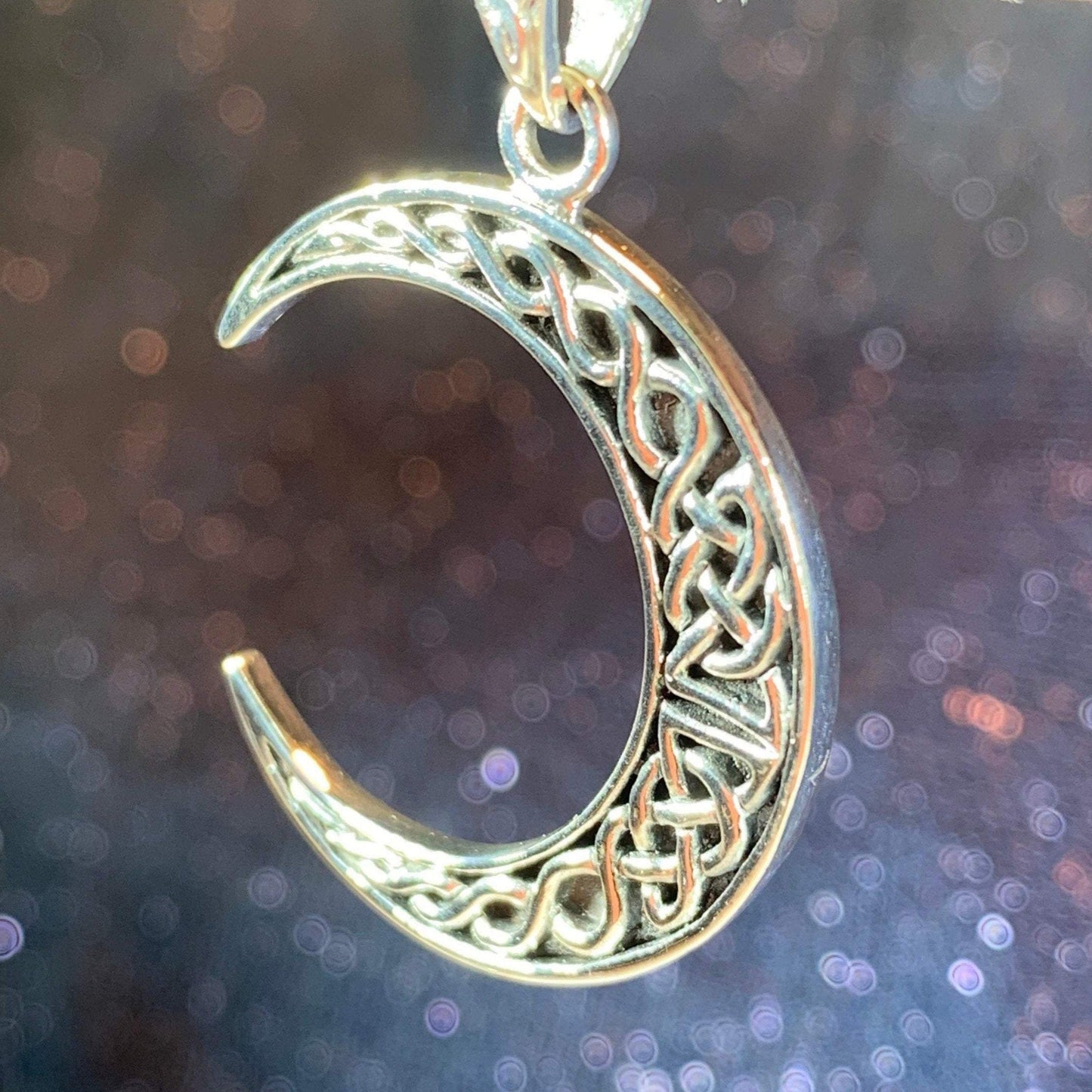 Celtic Knot Moon Necklace