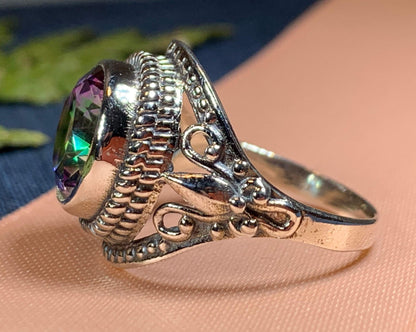 Eloise Celtic Mystic Topaz Ring