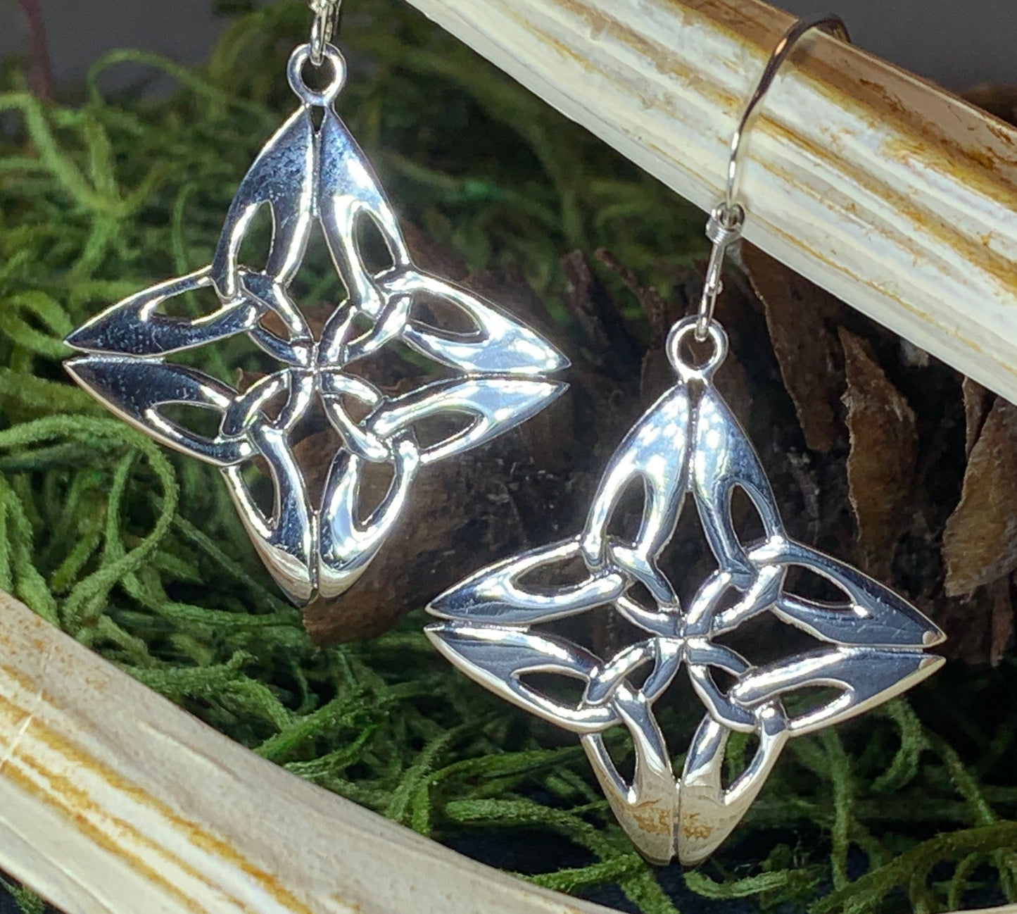 Nymah Trinity Knot Earrings