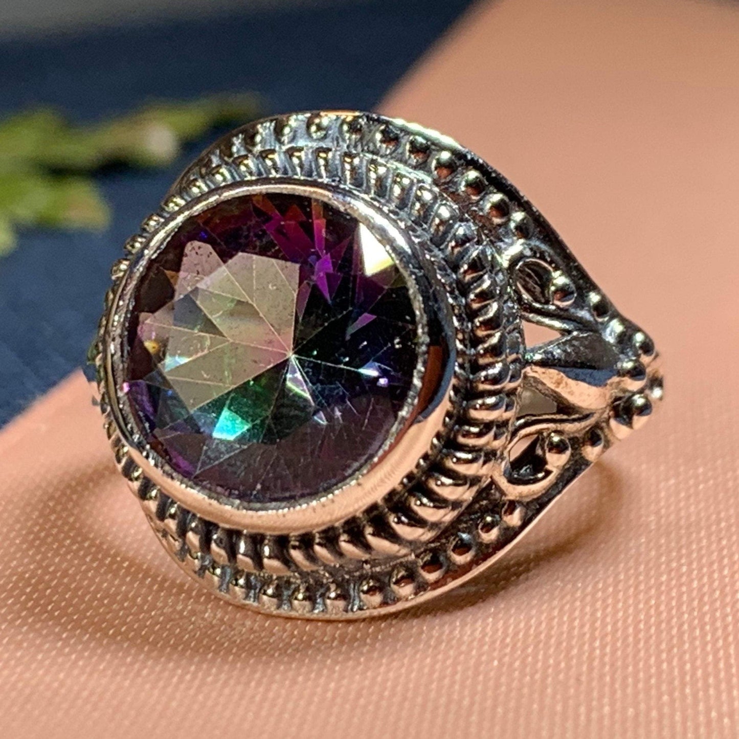 Eloise Celtic Mystic Topaz Ring