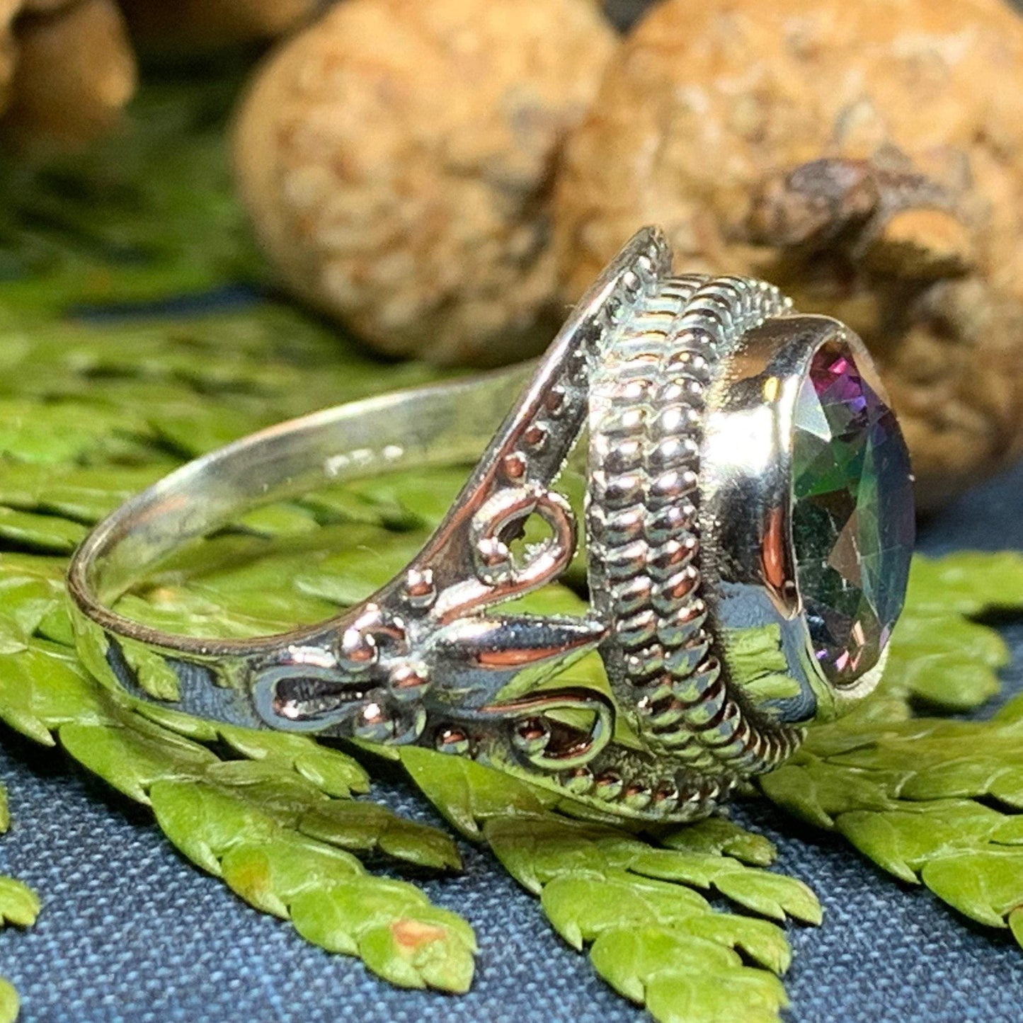 Eloise Celtic Mystic Topaz Ring