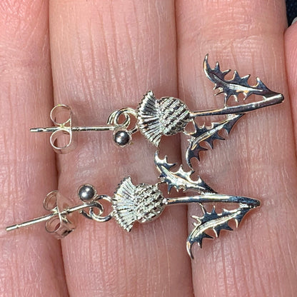 Realistic Thistle Earrings