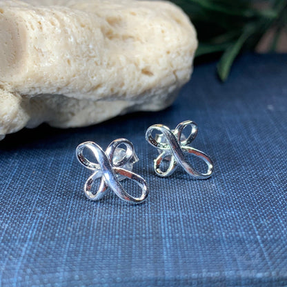 Celtic Cross Stud Earrings