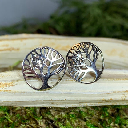 Tanya Tree of Life Stud Earrings