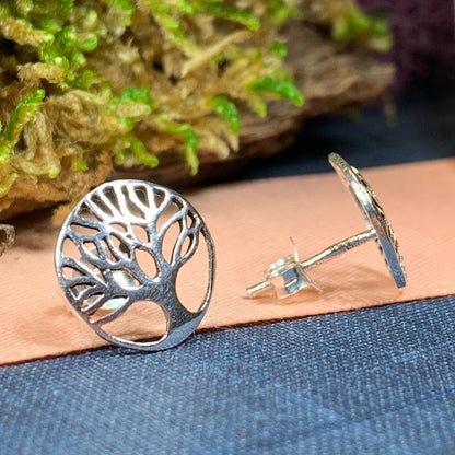 Tanya Tree of Life Stud Earrings