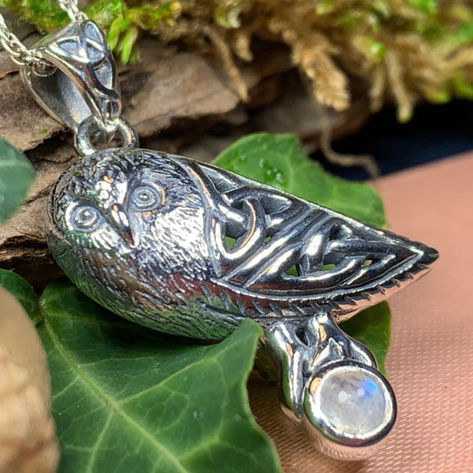Minerva Celtic Owl Necklace