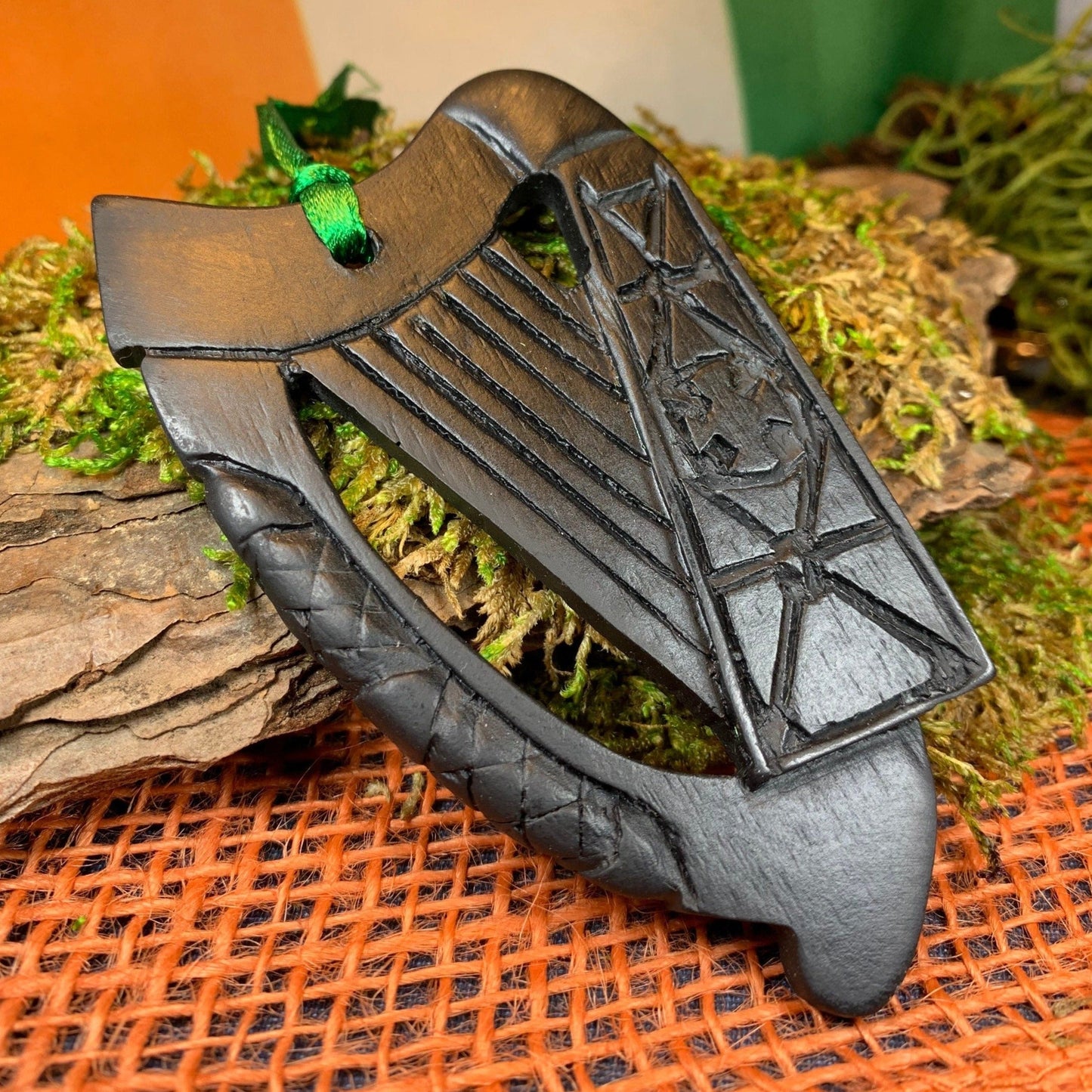 Irish Harp Turf Ornament