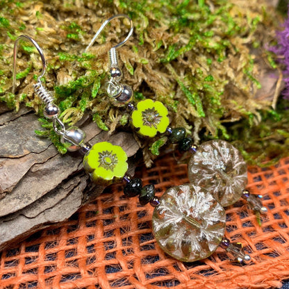 Lotus Autumn Earrings
