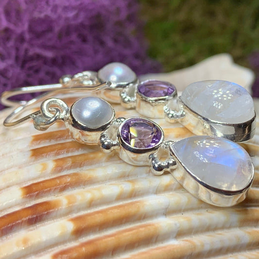Ava Moonstone Earrings