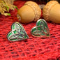 Celtic Heart Stud Earrings