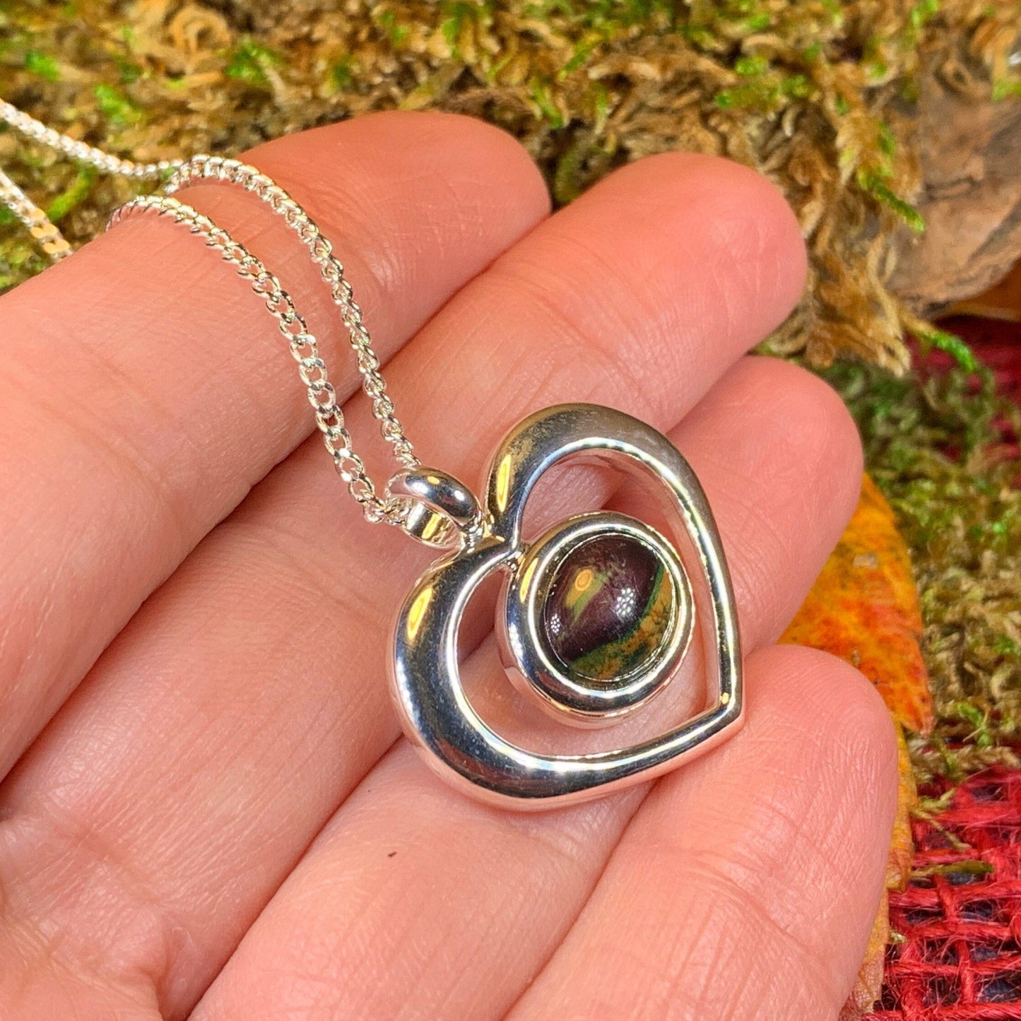 Heathergems Open Heart Necklace
