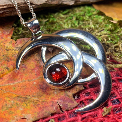 Moonshadow Triple Moon Necklace