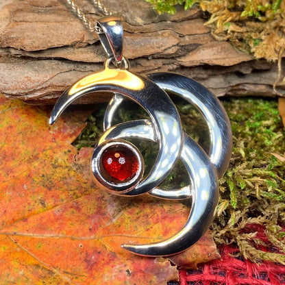 Moonshadow Triple Moon Necklace