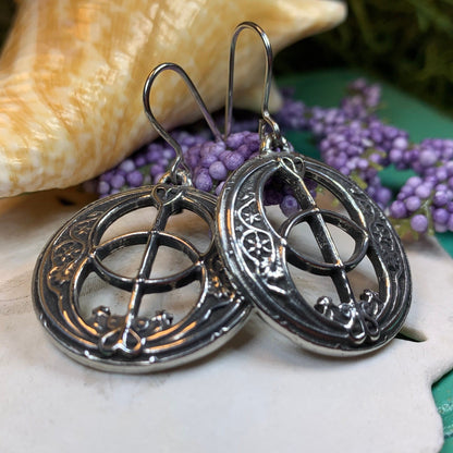 Pewter Chalice Well Earrings