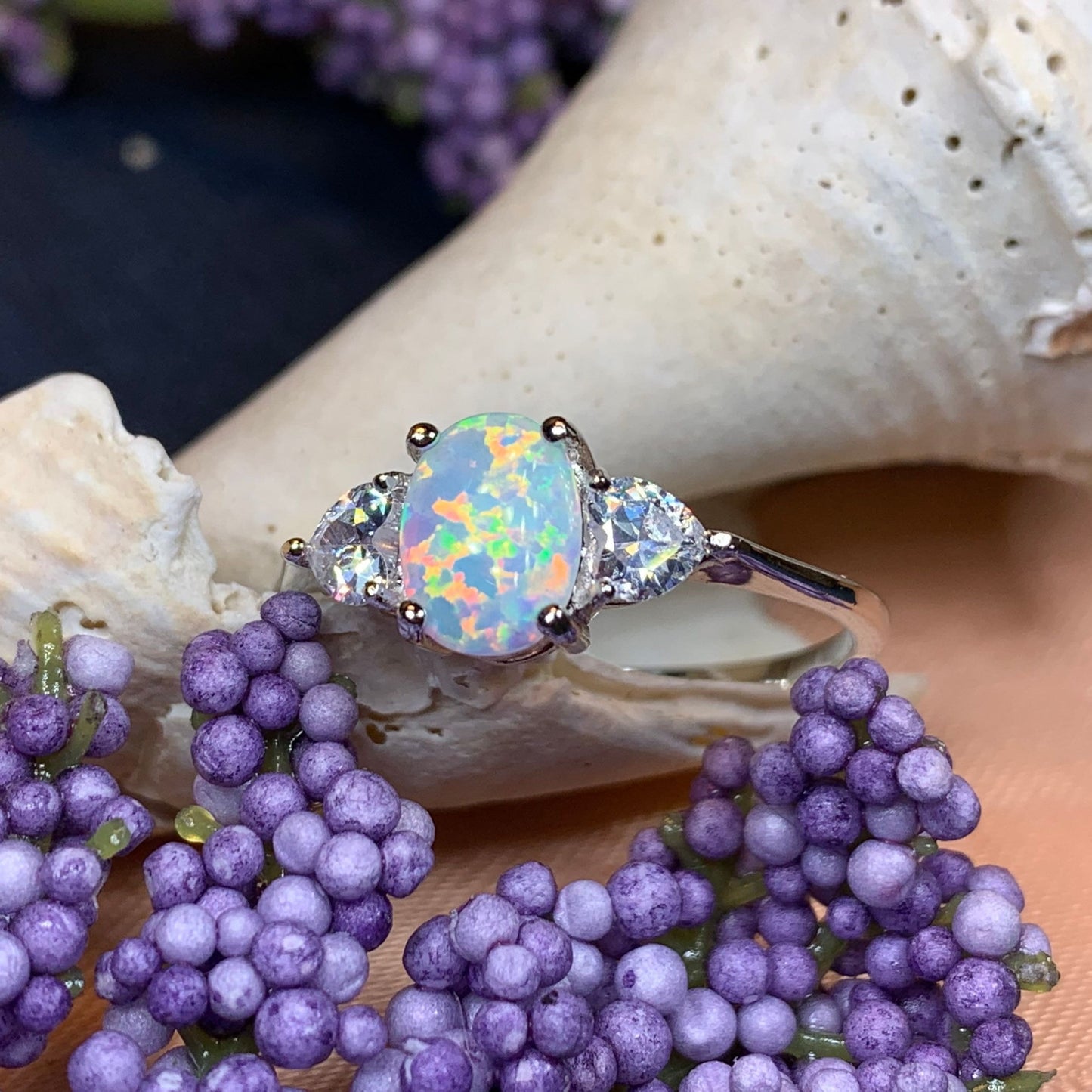 Enya Opal Celtic Ring