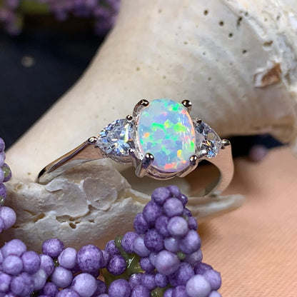 Enya Opal Celtic Ring