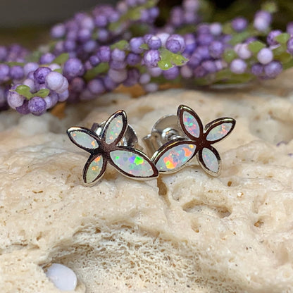 Opal Cross Earrings