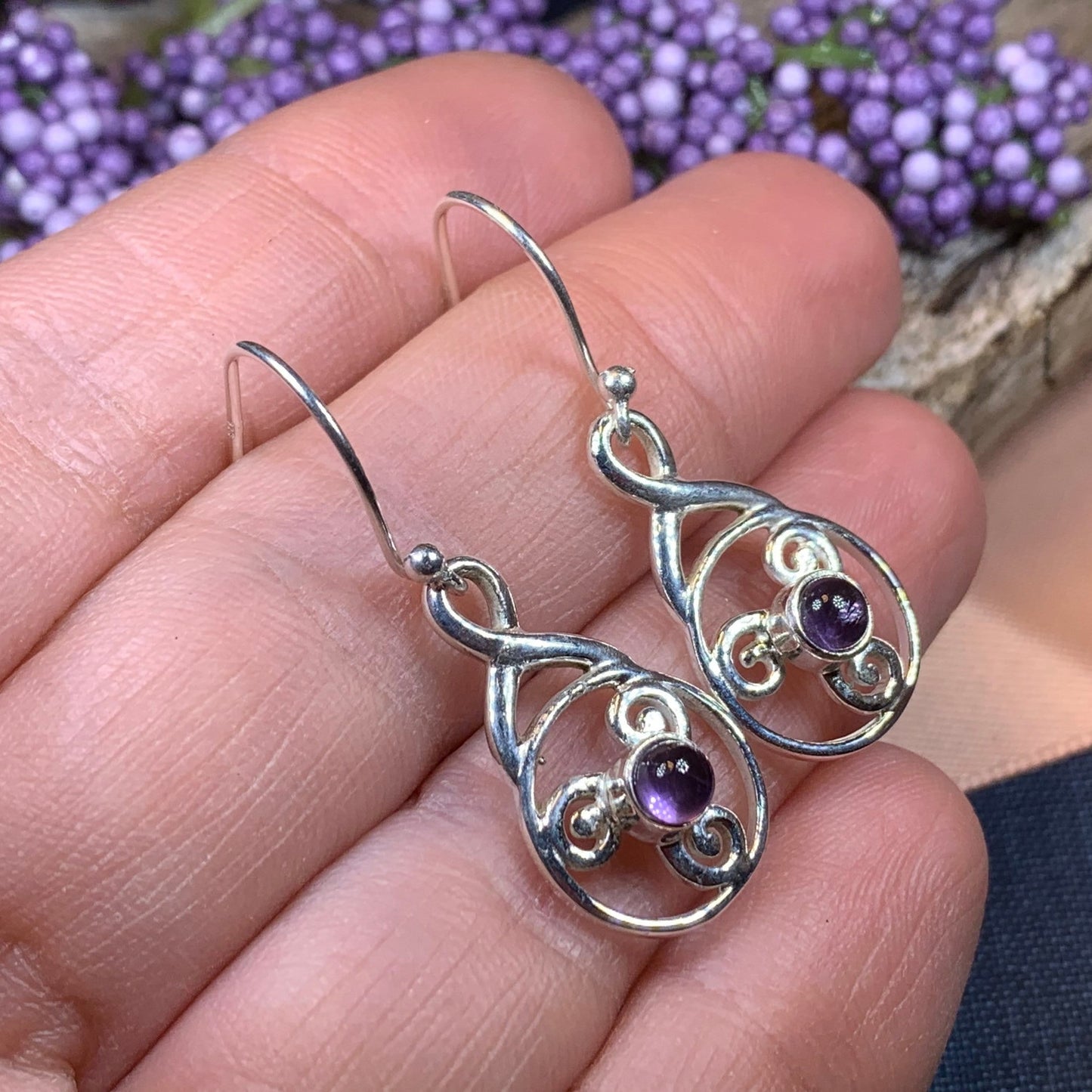 Moira Celtic Spiral Earrings