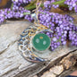Midnight Celtic Moon Necklace