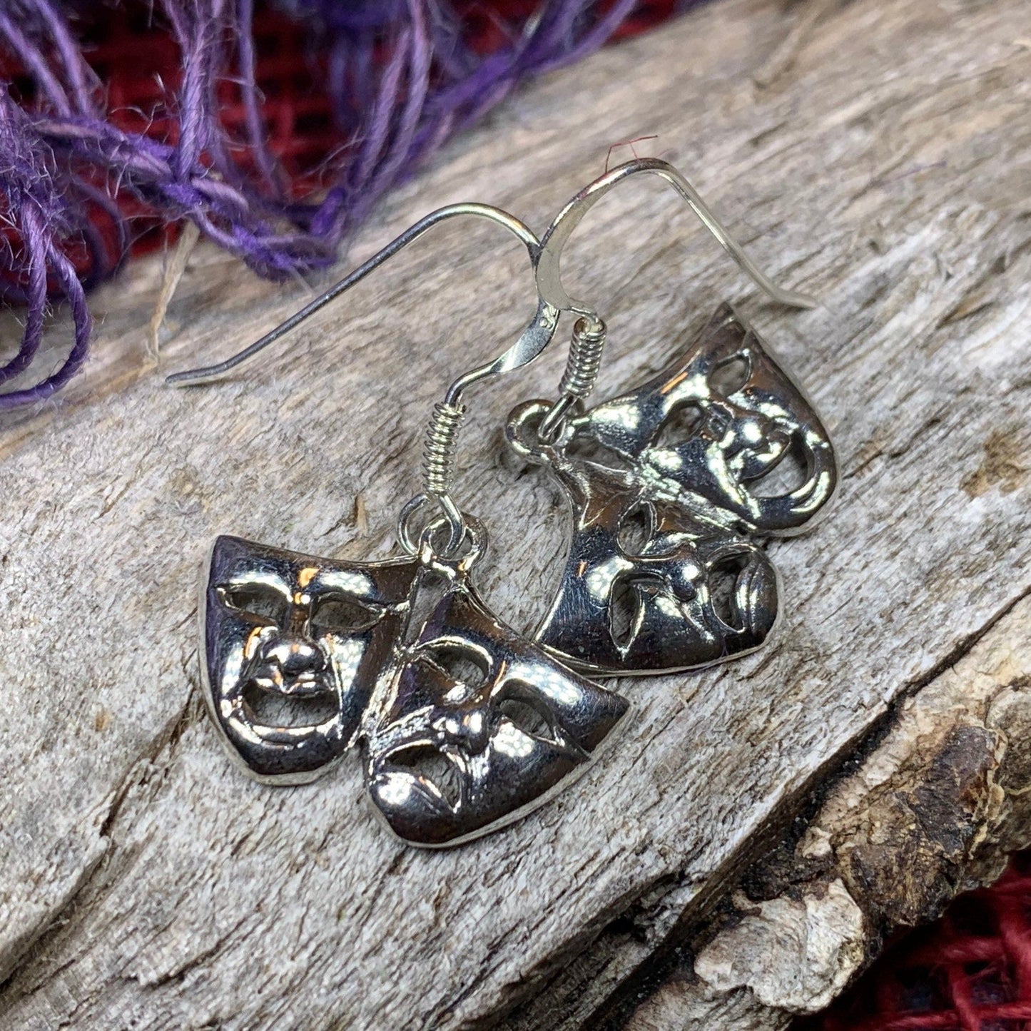 Theater Mask Earrings