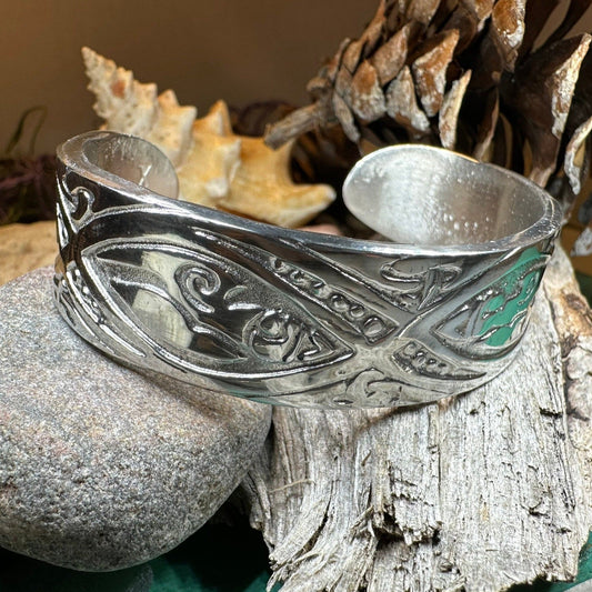Orna Celtic Forest Cuff Bracelet