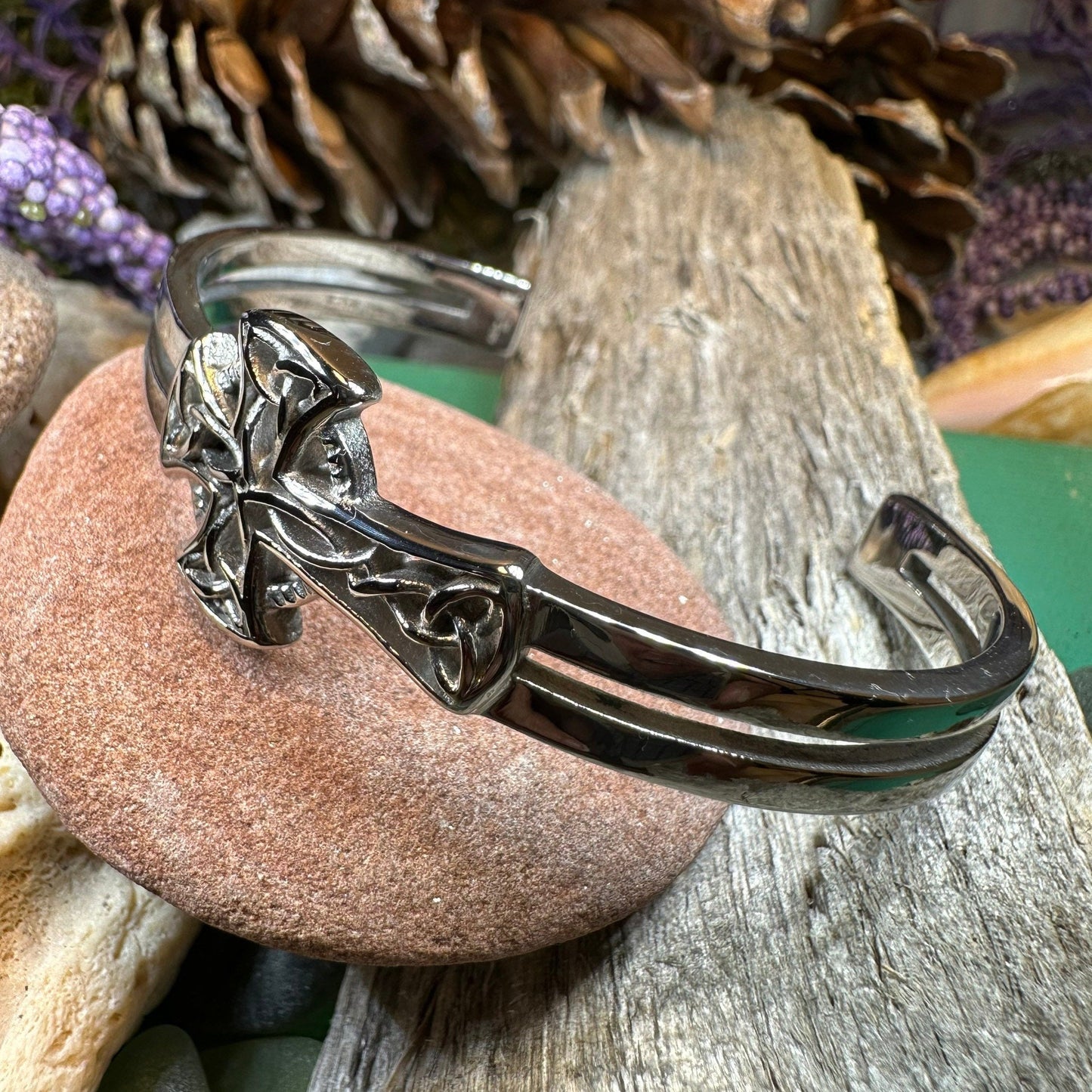 Celtic Cross Cuff Bracelet