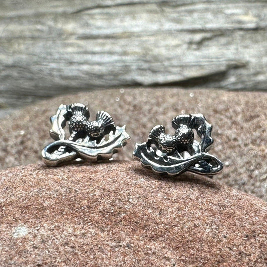 Petite Double Thistle Earrings