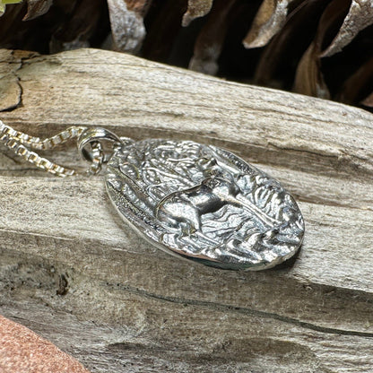 Forest Deep  Stag Necklace