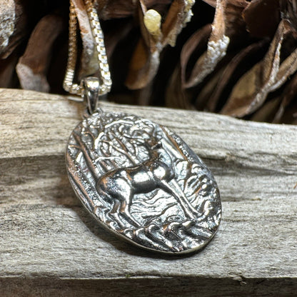 Forest Deep  Stag Necklace