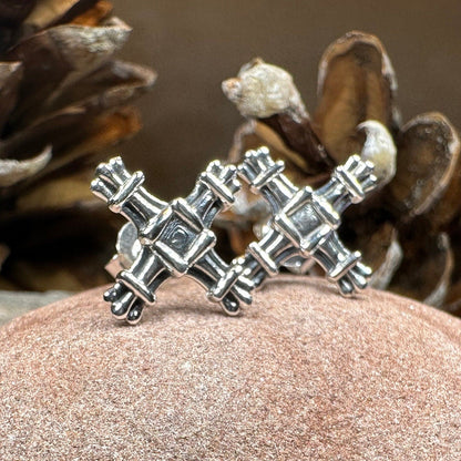Springtide Saint Brigid's Cross Earrings