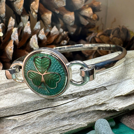 Enamel Shamrock Bracelet
