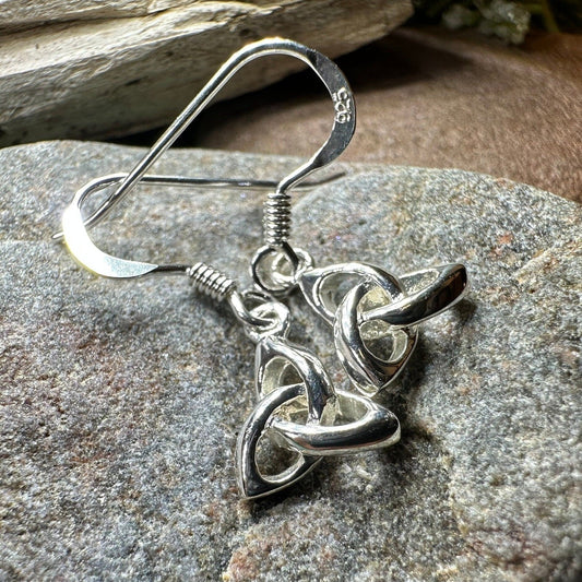 Petite 3-D Trinity Knot Earrings
