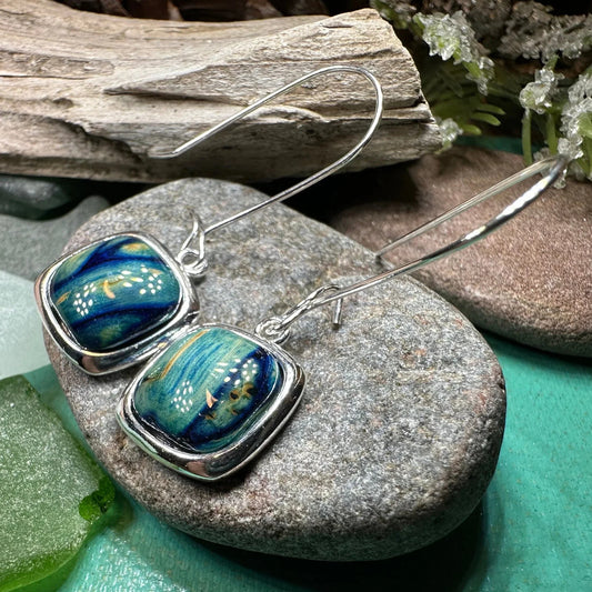 Heathergems Celtic Square Earrings