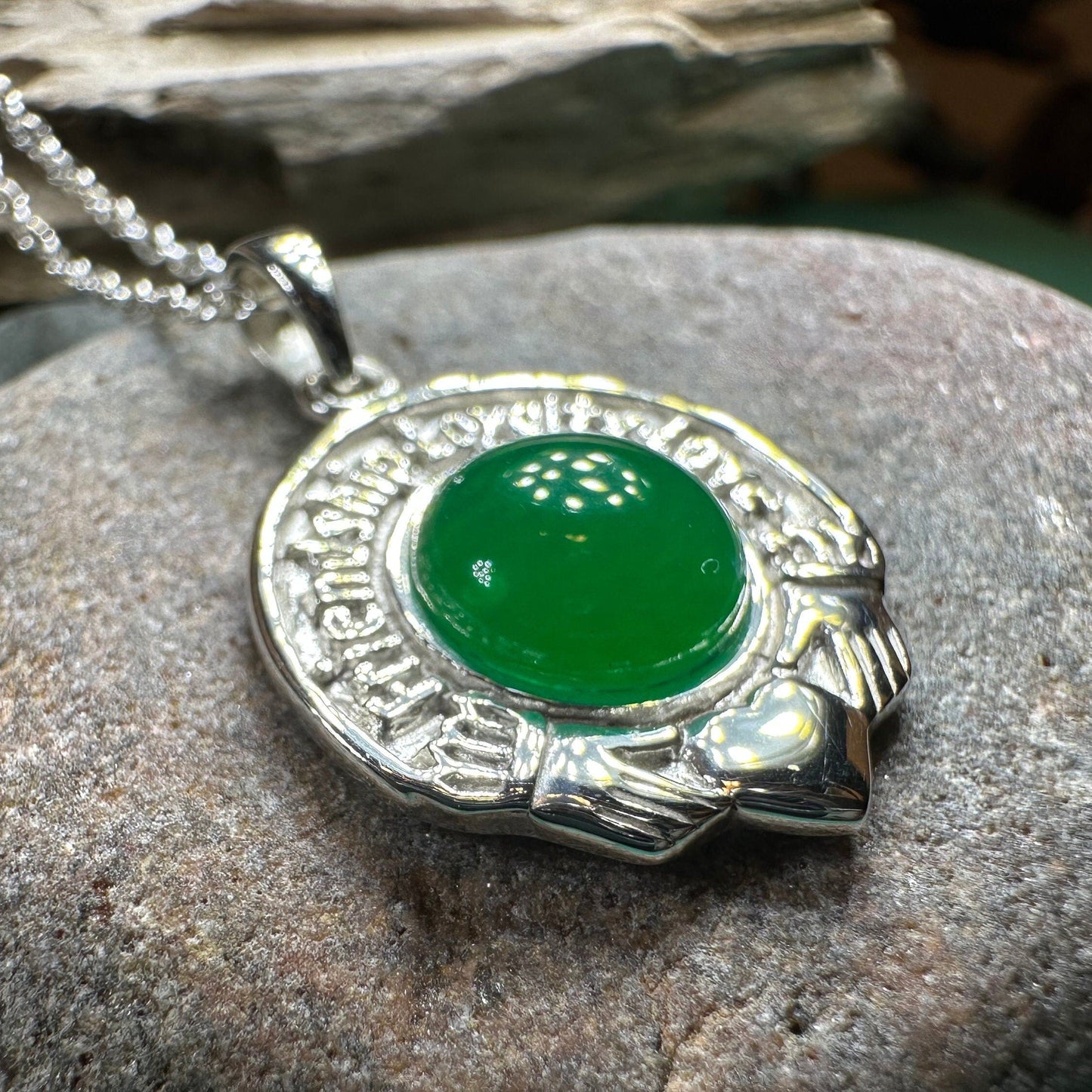 Friendship, Loyalty and Love Claddagh Necklace
