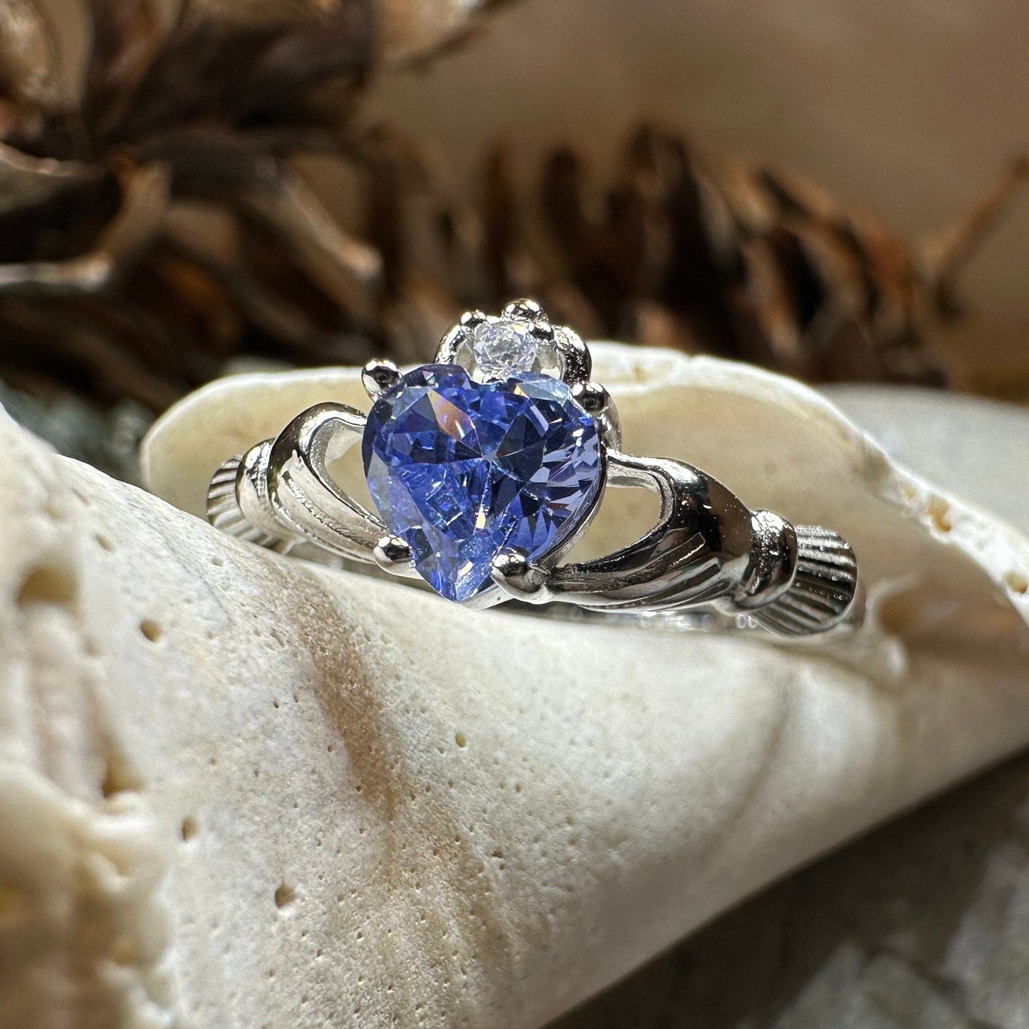 Lavender Claddagh Ring
