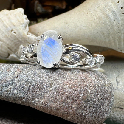 Winter Dawn Moonstone Ring
